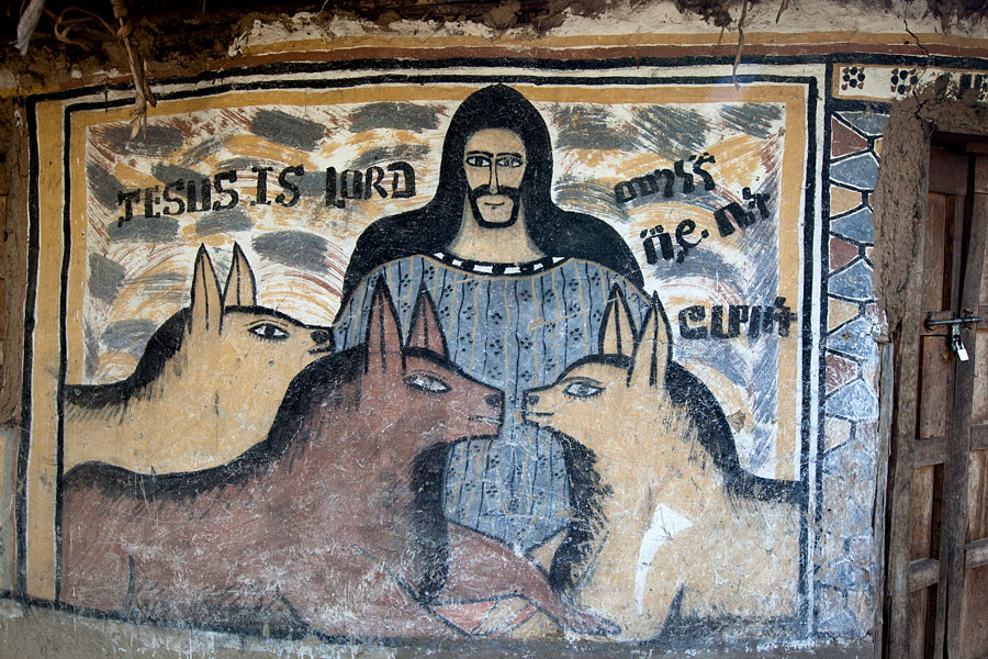 216   Gurage house paintings   Ethiopia